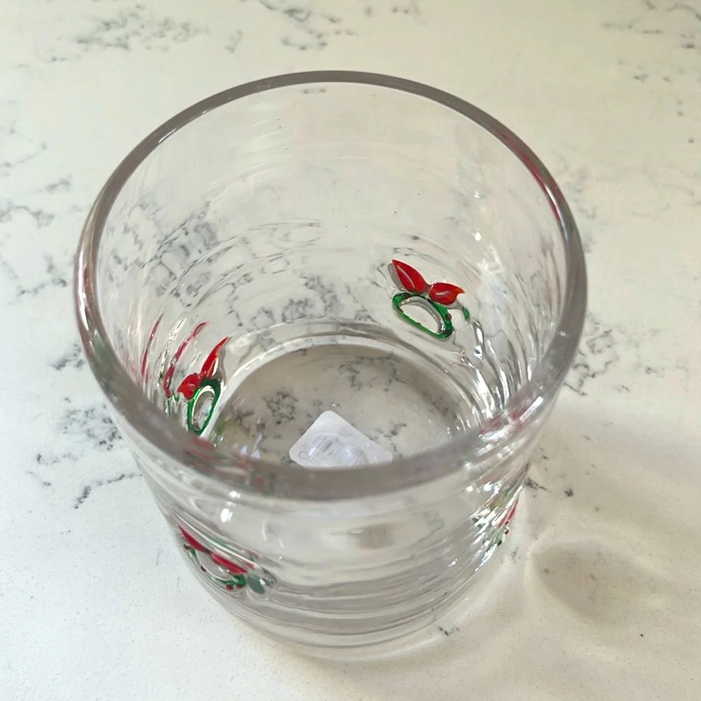 Crate&Barrel Wreath Icon Double Old-Fashioned Glass
